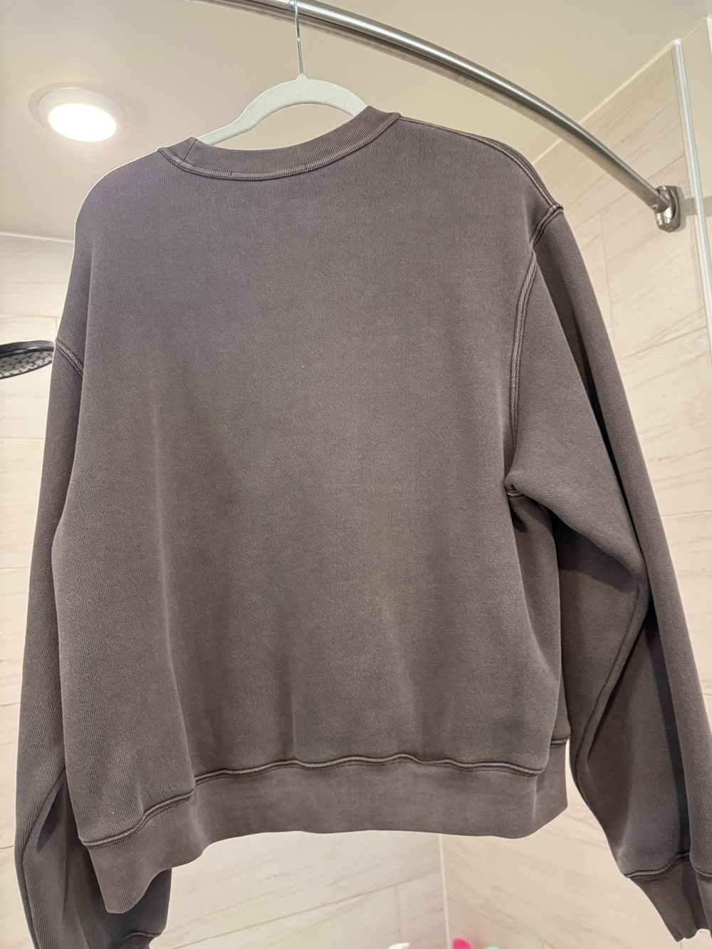 Alexander Wang brown gray logo crewneck sweatshirt - Picture 2 of 3